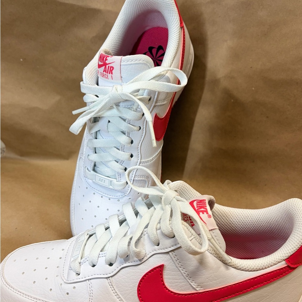 💖Women’s Nike Air Force 1 '07 - White / Aster Pink ✨ - Picture 10 of 10